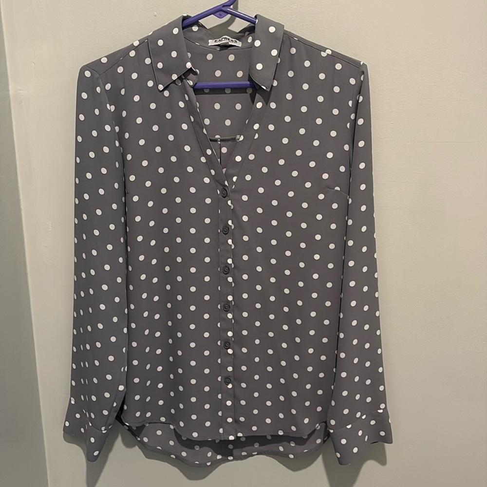 Express slim fit Portofino shirt, size small